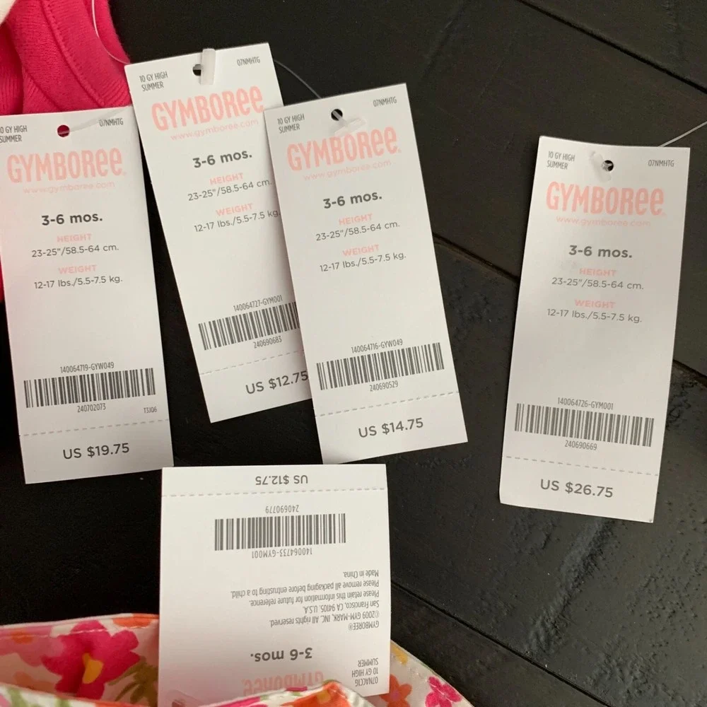 NWT Gymboree 3-6‎ month 5 piece lot (B4) 0007